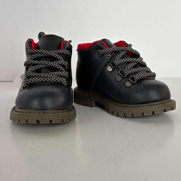 Carters Toddler Boys Ankle Boots Ralph Grey Fall Winter Lace Up Size 5 Shoes New - Picture 7 of 8